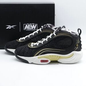 NEW Reebok Answer III Swerve Basketball Shoes Men's 100246191 Black/White/Gold